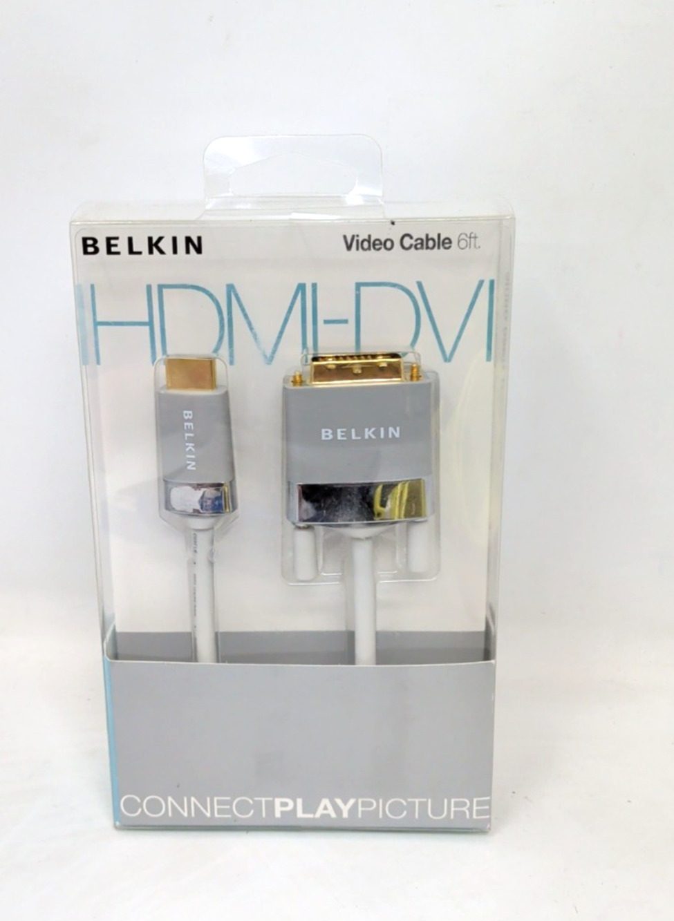 BELKIN HDMI to DVI VIDEO CABLE 6 FT/1.8 M - 1080P 24K GOLD CONNECT HIGH DEF